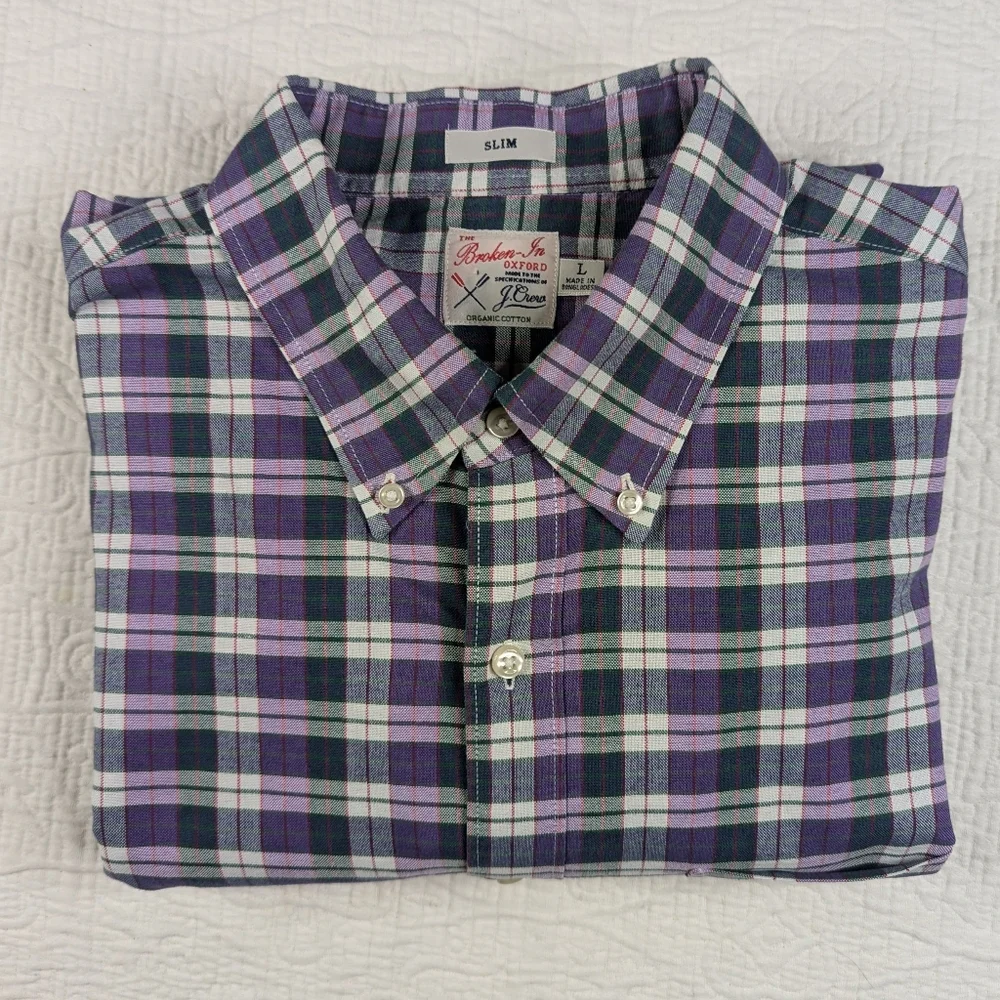 J. Crew Re-Imagine‎ Oxford Button Down Men's L Slim